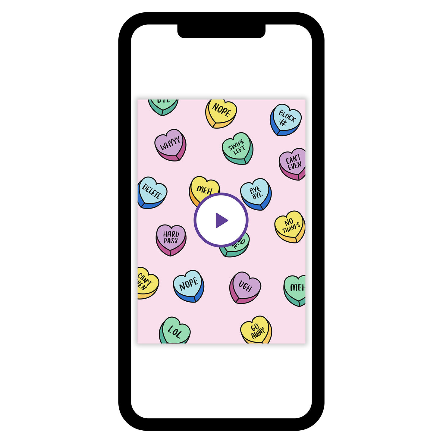 Candy Hearts Funny Valentine's Day eCard