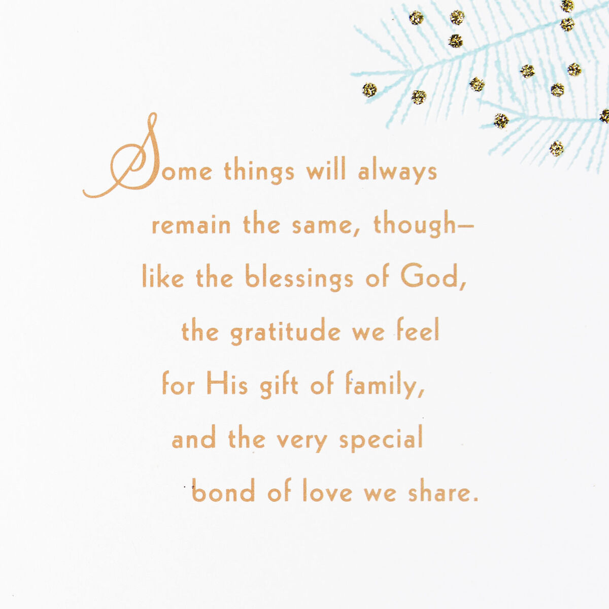 Blessings of God Religious Christmas Card for Daughter and Family