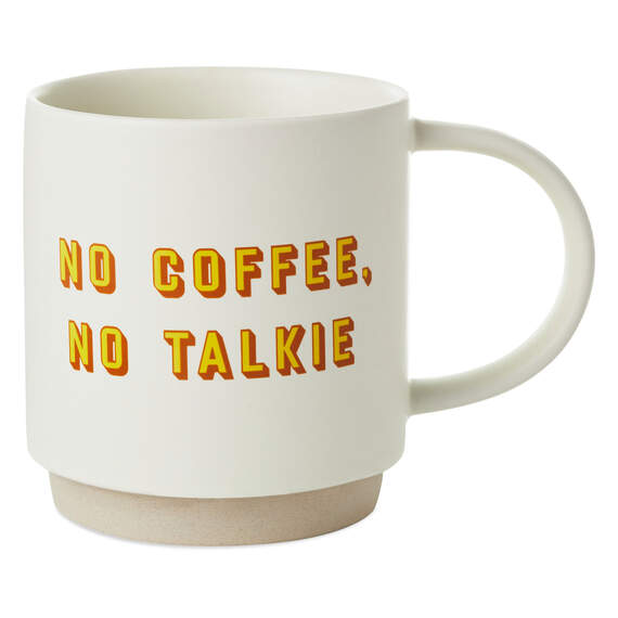 No Coffee, No Talkie Funny Mug, 16 oz., , large image number 1