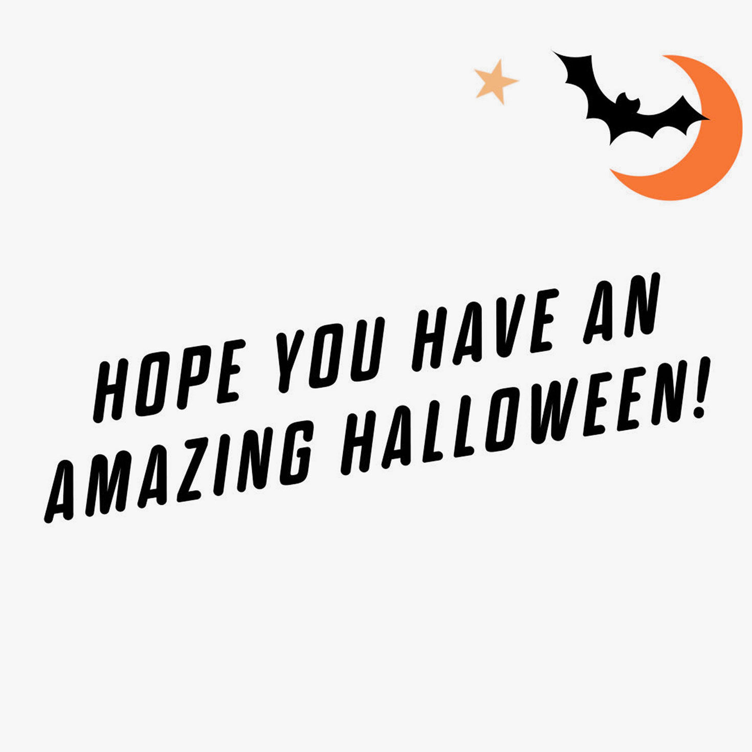 Retro Rainbow Lettering Halloween Card for Kid Sentiment image number 2