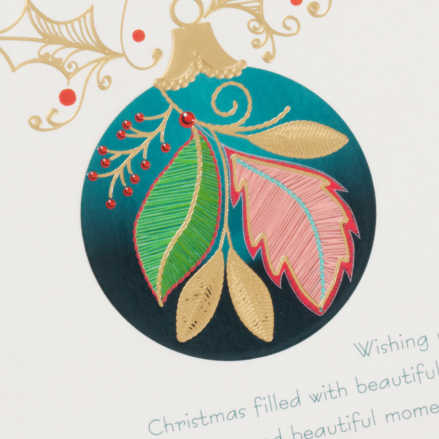 Ornament Christmas Card for Sister Card Front Detail image number 4