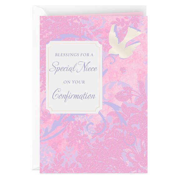God's Plans for You Religious Confirmation Card for Niece, , large image number 1