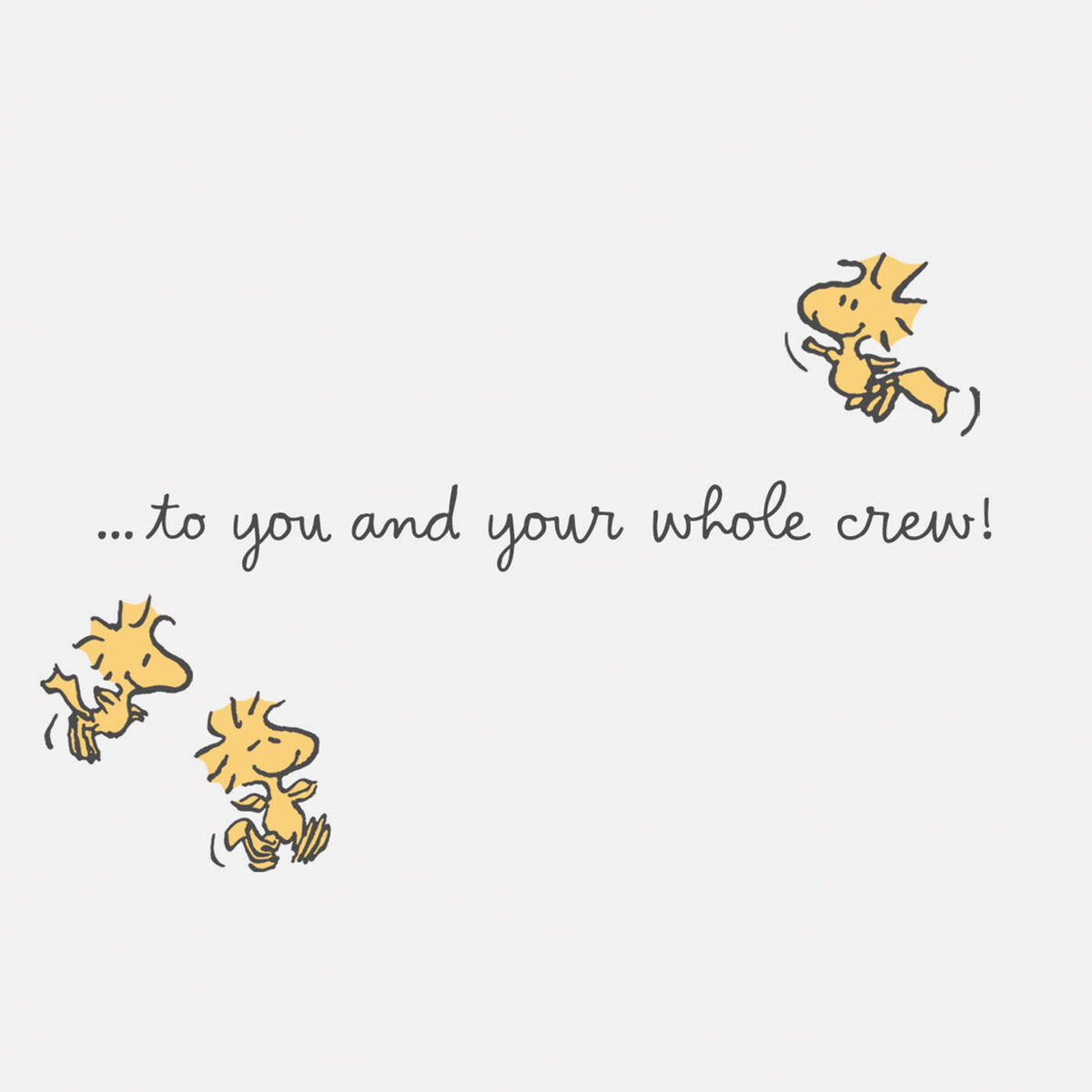 Peanuts® Snoopy Easter Bunny and Woodstock Easter Card for All