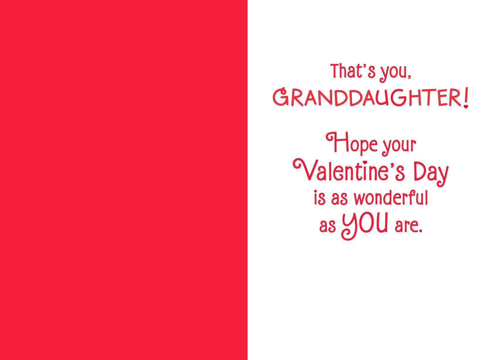 Minnie Mouse Valentine's Day Card for Granddaughter