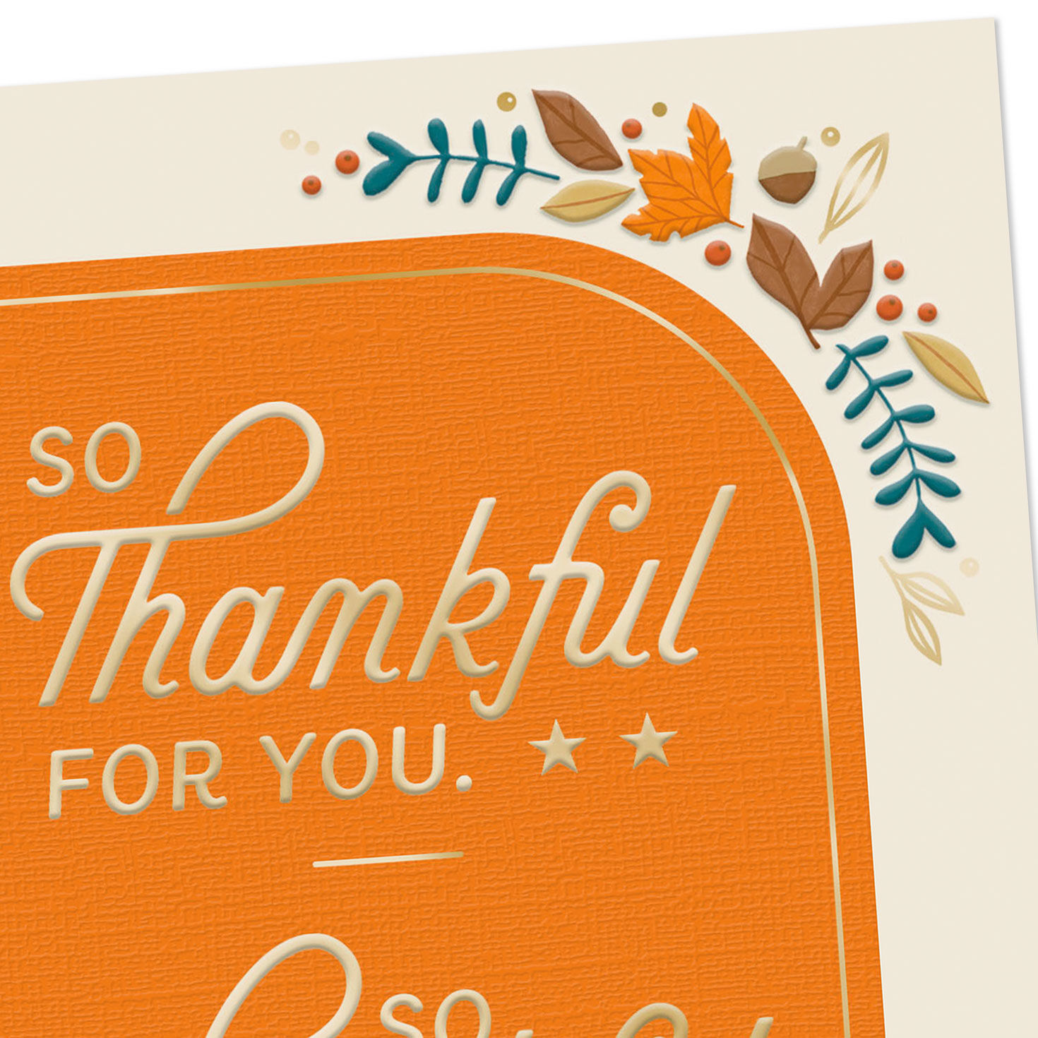 Thanksgiving Card for Military Service Member Card Front Detail image number 4