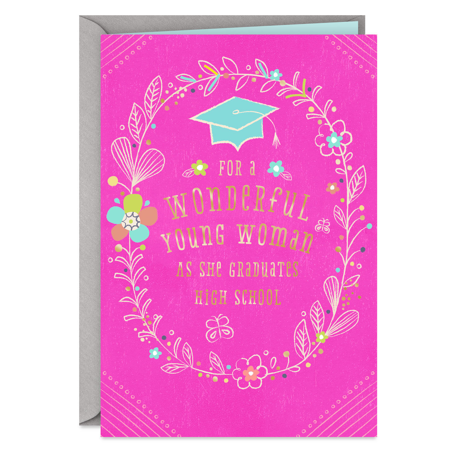 Bright and Beautiful Future High School Graduation Card for Her