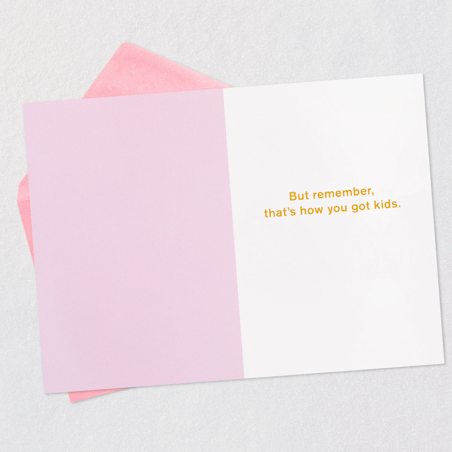 Life Before Kids Lettering Funny Birthday Card Open card with envelope image number 3