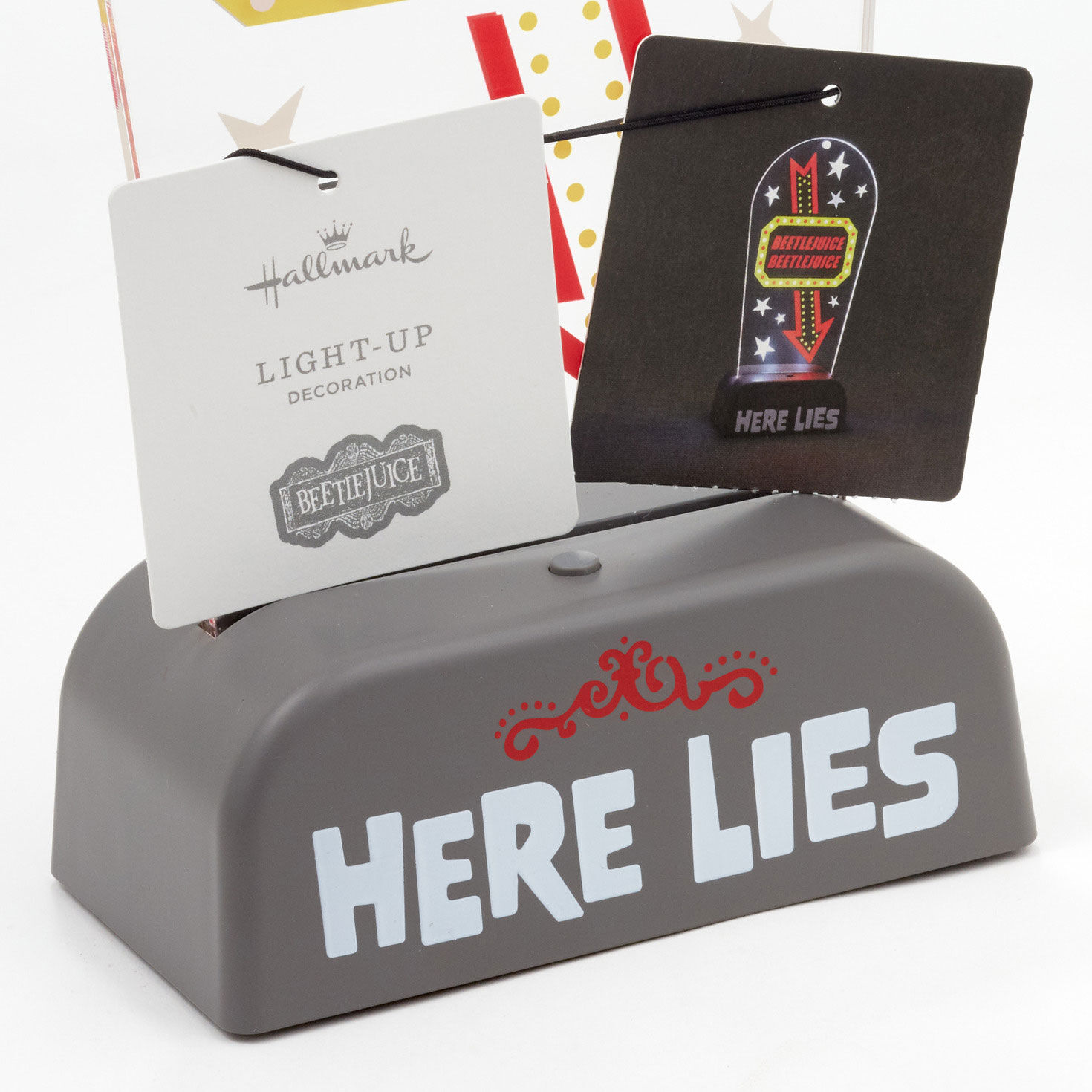 Beetlejuice&trade; Light-Up Tabletop Sign upclose detail base image number 7