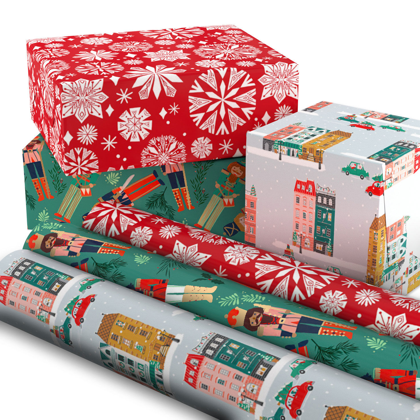 Cozy Traditions 3 Pack Christmas Wrapping Paper Wrapping Paper