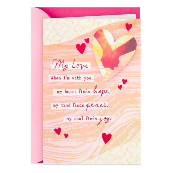 Thankful for You and Your Love Romantic Valentine's Day Card, , large image number 1