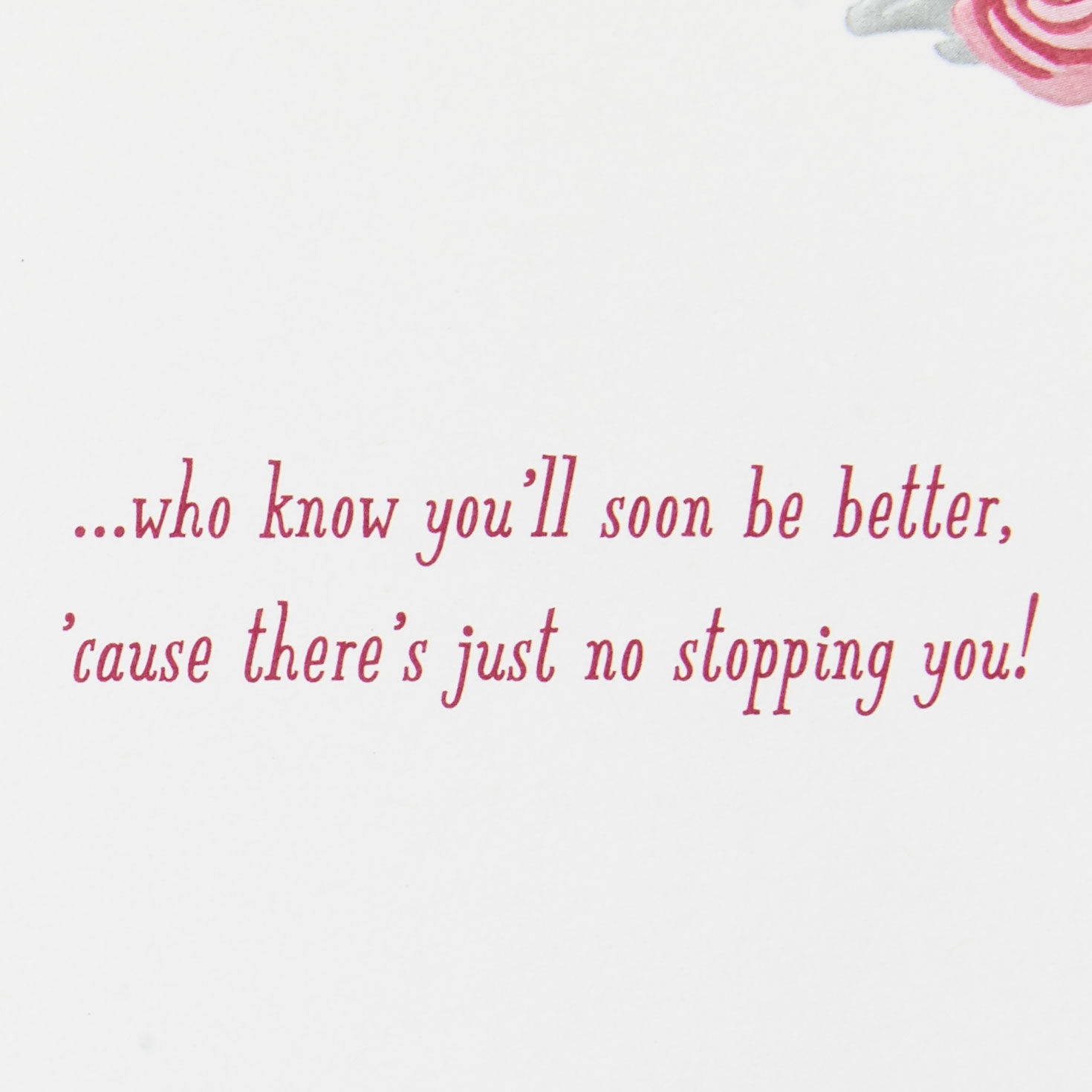 Just No Stopping You Religious Get Well Card, , large image number 2