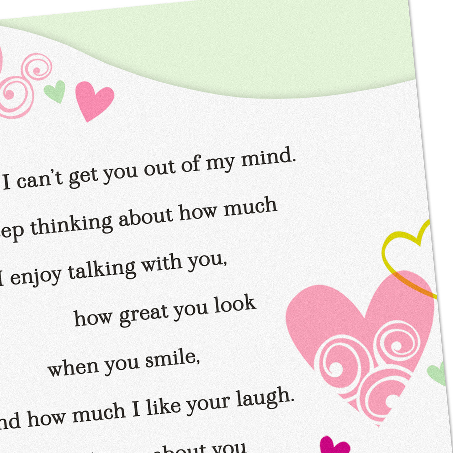 Hearts New Relationship Love Card Card Front Detail image number 5