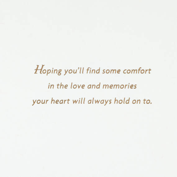 Comfort in Love and Memories Sympathy Card, , large image number 2
