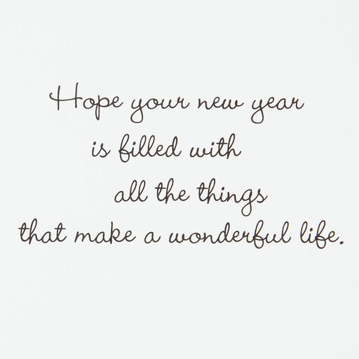 Silver Trees New Year Cards, Pack of 6, 