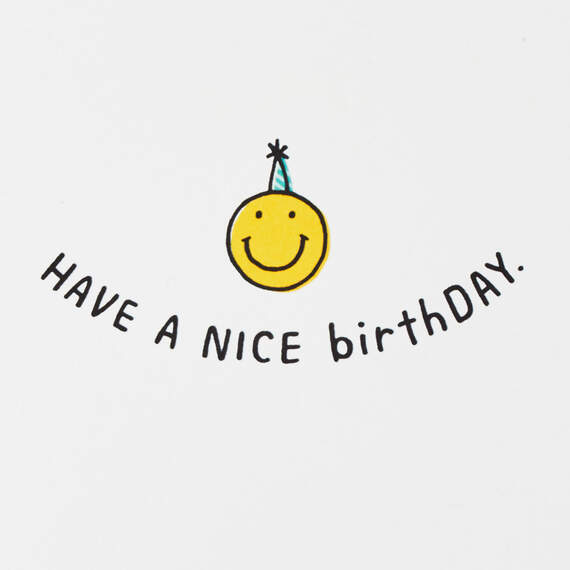 Have a Nice Birthday Smiley Faces Funny Birthday Card, , large image number 2