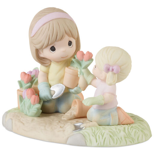 Precious Moments a Mother’s Love Makes a Garden Grow Figurine, 4.4", 