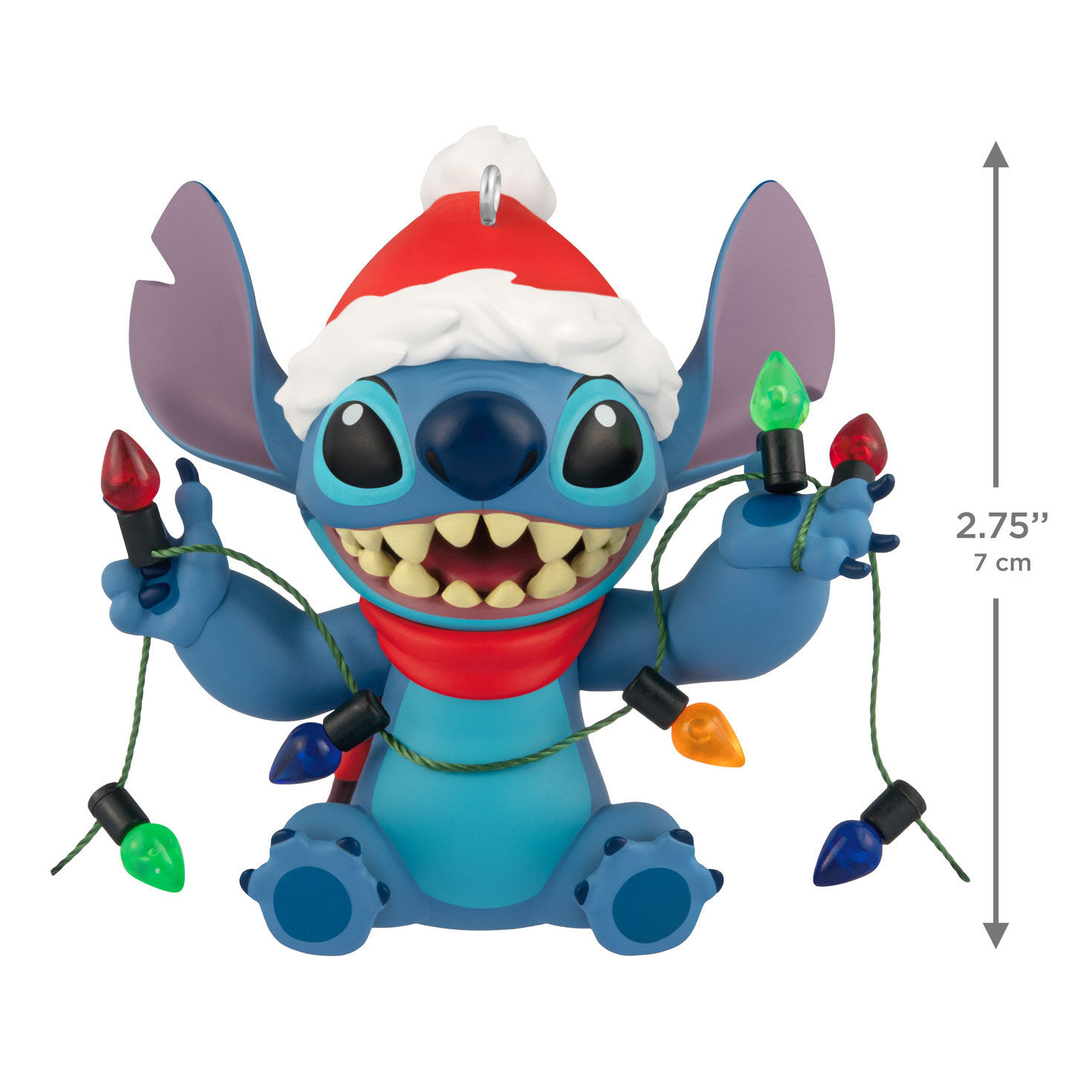 Disney Stitch With Light String Keepsake Ornament measurement image number 3