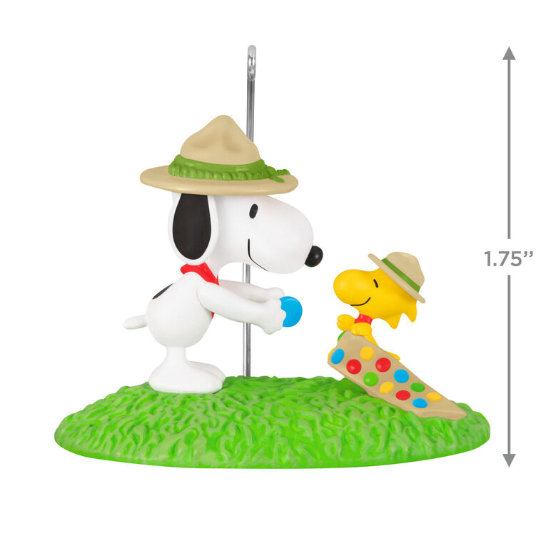 Snoopy Merit Badge Ceremony Keepsake Ornament measurement image number 3
