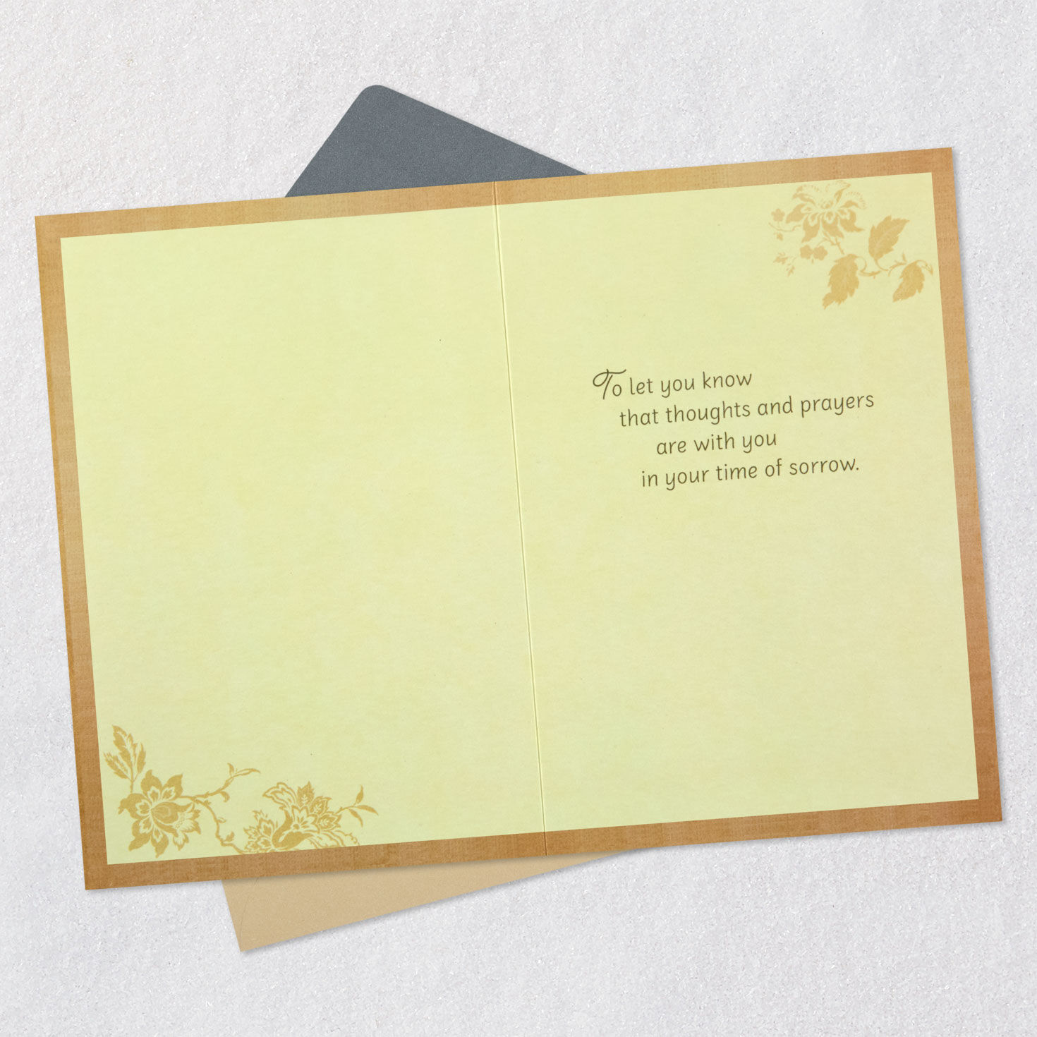 Our Thoughts and Prayers Are With You Sympathy Card for only USD 4.59 | Hallmark