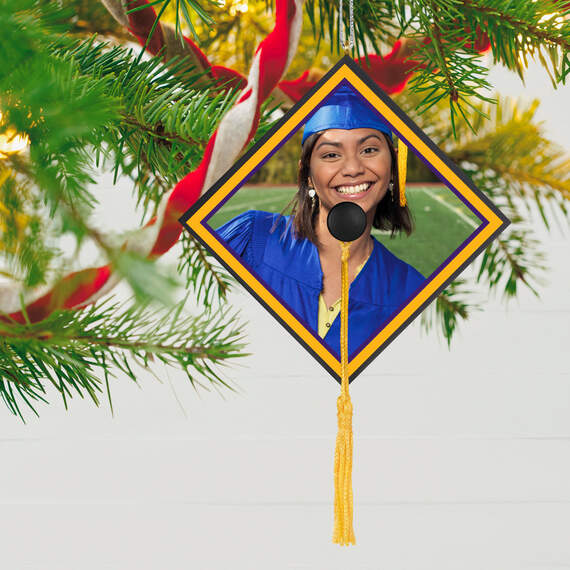 Graduation Cap Photo Personalized Ornament, , large image number 2