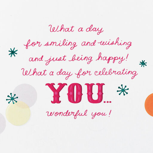 Celebrating Wonderful You Birthday Card for Niece, 