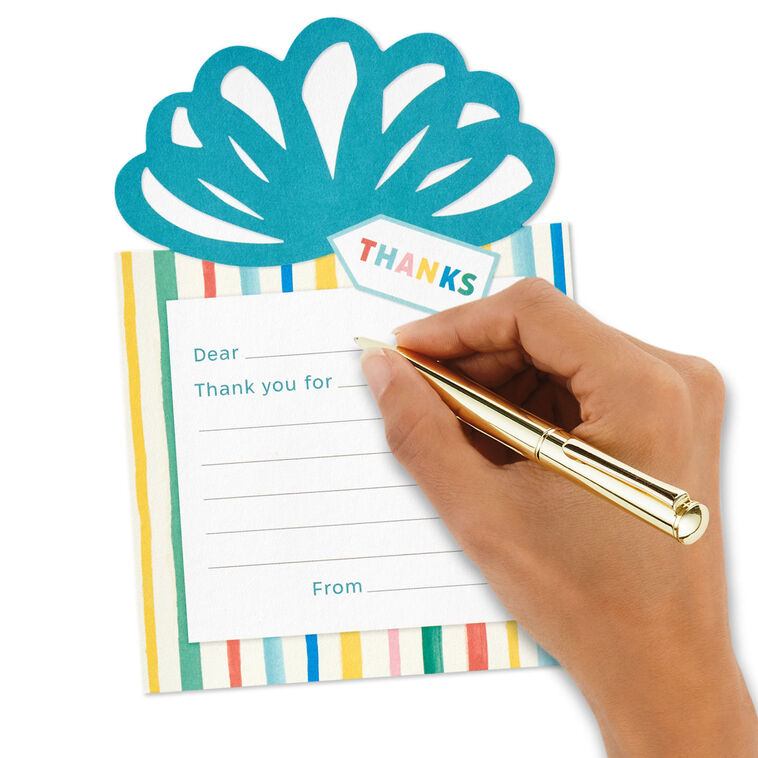 Wrapped Gift Prompted Flat Thank-You Cards, Pack of 10, , large image number 4