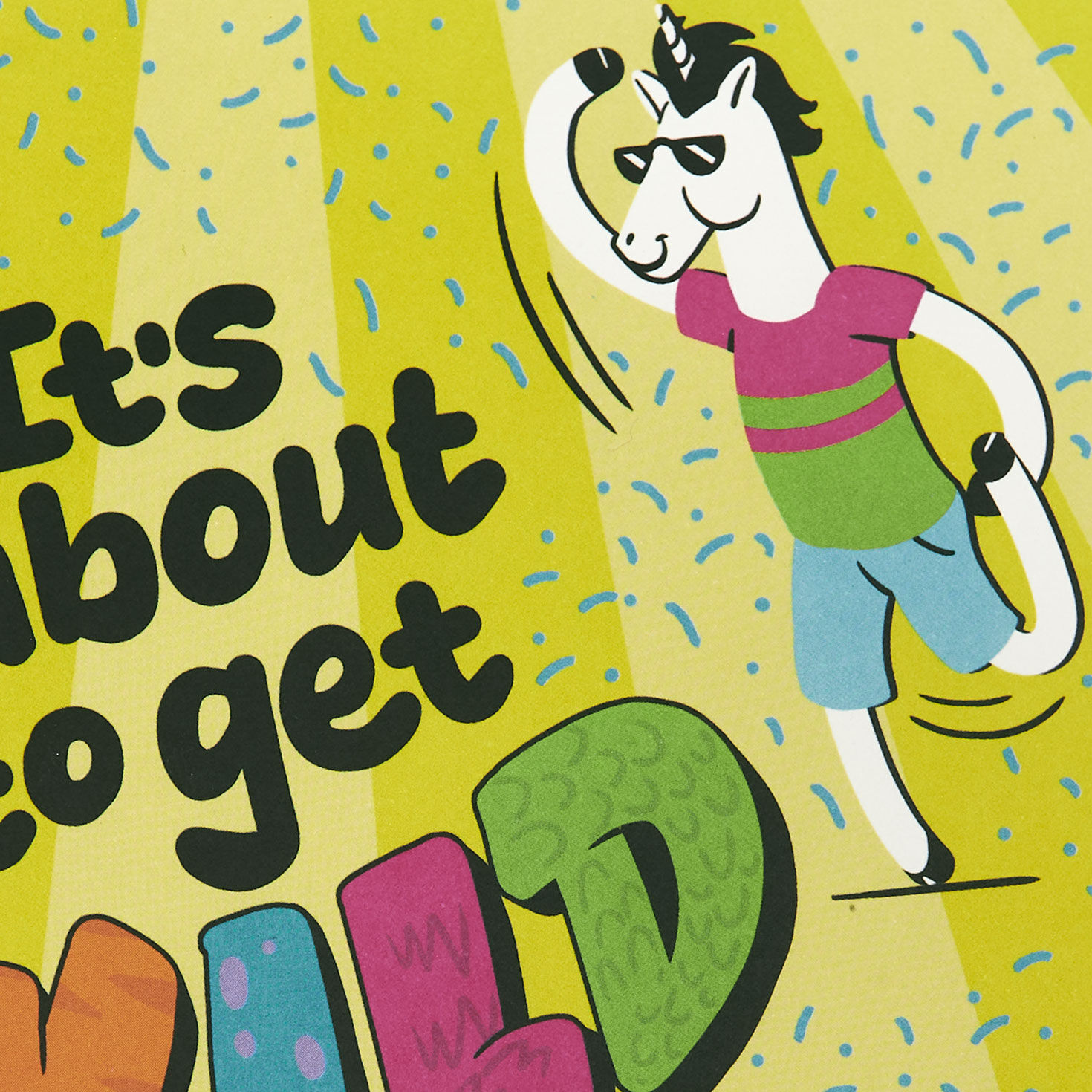 Party Animals Musical Birthday Card for Kids Card Front Detail image number 4