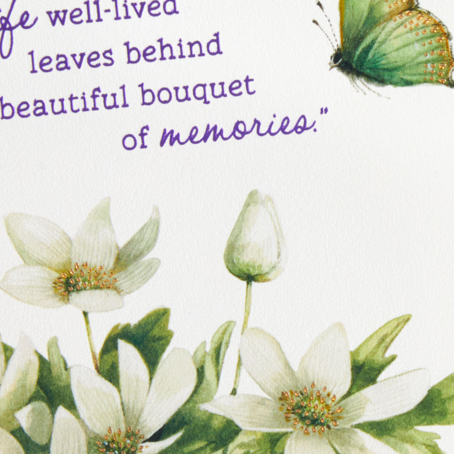Marjolein Bastin Flowers & Butterfly Sympathy Card  image number 4