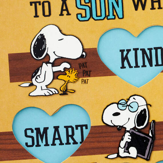 Peanuts® Snoopy Kind, Smart and Charming Birthday Card for Son, , large image number 4
