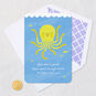 High-Five Octopus Blank Congratulations Card Card Front with Envelope and Gold Seal image number 4