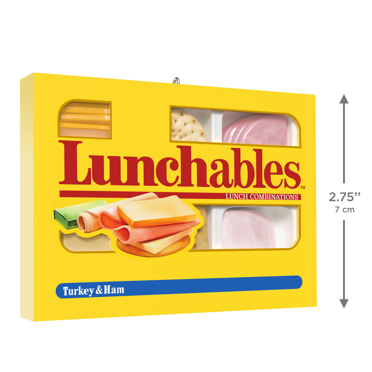 Lunchables Turkey and Ham Box Keepsake Ornament measurement image number 3