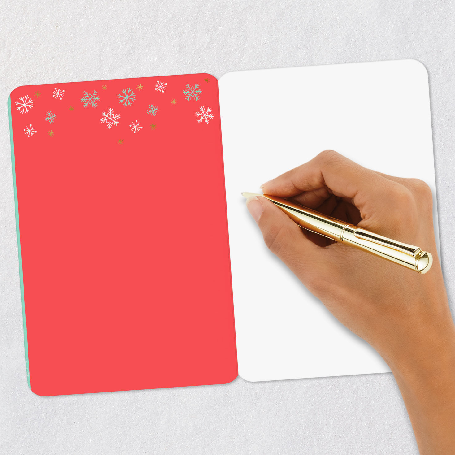 Happy Holidays Wreath Blank Holiday Card, , large image number 5