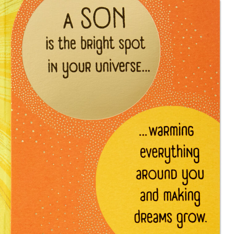 You're a Bright Spot in Our Universe Birthday Card for Son, , large image number 3