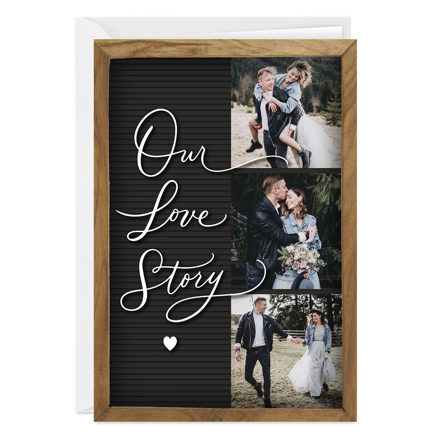 Our Love Story Letter Board  Custom Love Card