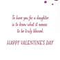 Truly Blessed Valentine's Day Card for Daughter, , large image number 3