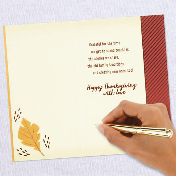 So Thankful for You Thanksgiving Card for Brother and Family, , large image number 6