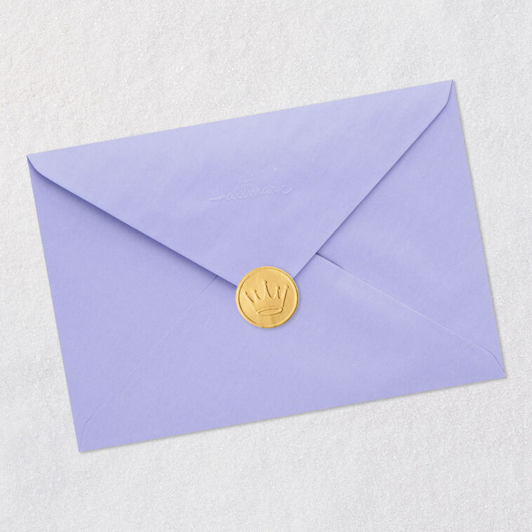 Red Teleprompter-Style Lettering Funny Friendship Card Envelope Back with Seal image number 8