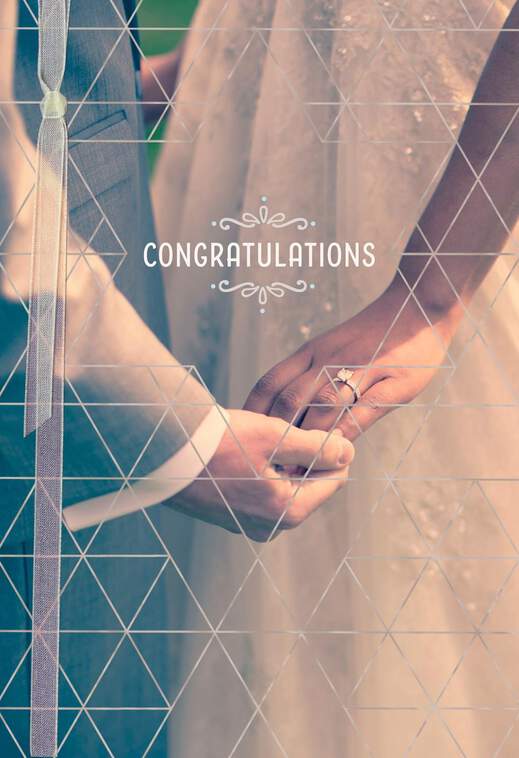 Mazel Tov! Wedding Congratulations Card, , large image number 1