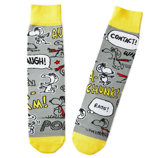 Peanuts® Flying Ace Snoopy Crew Socks, 