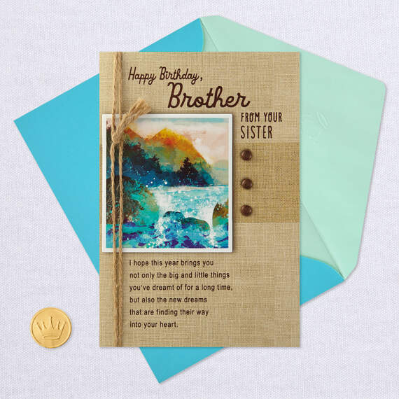 Everything You Wish Birthday Card for Brother From Sister, , large image number 6