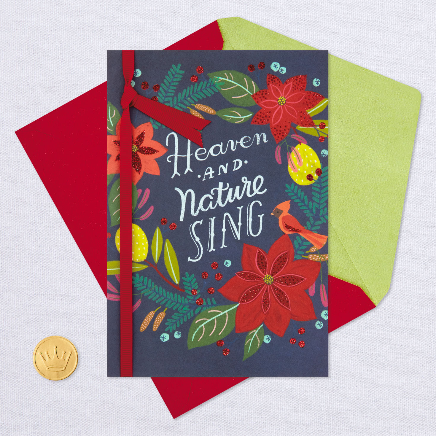 Heaven and Nature Sing Religious Christmas Card Greeting Cards Hallmark