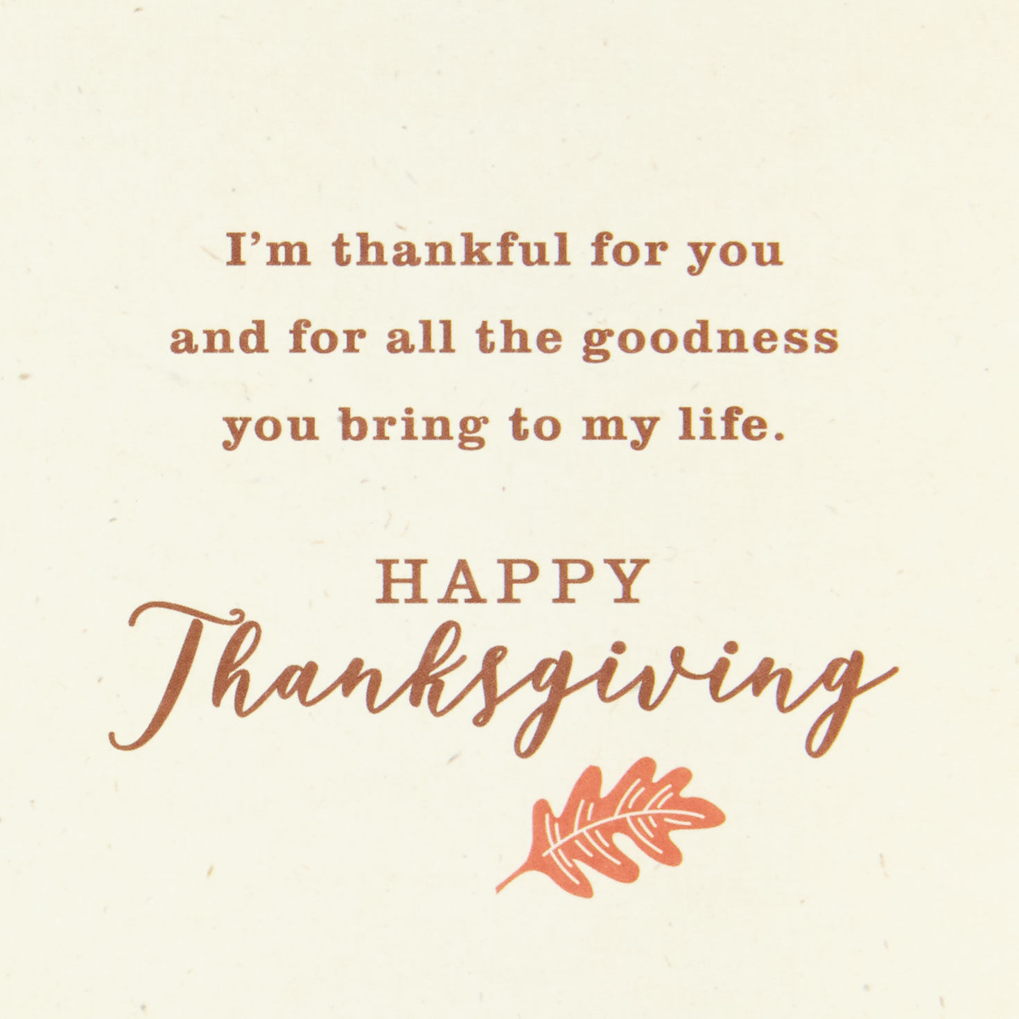 Thankful For You Fall Leaves Thanksgiving Card for only USD 6.59 | Hallmark