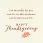 Thankful For You Fall Leaves Thanksgiving Card, , large image number 2
