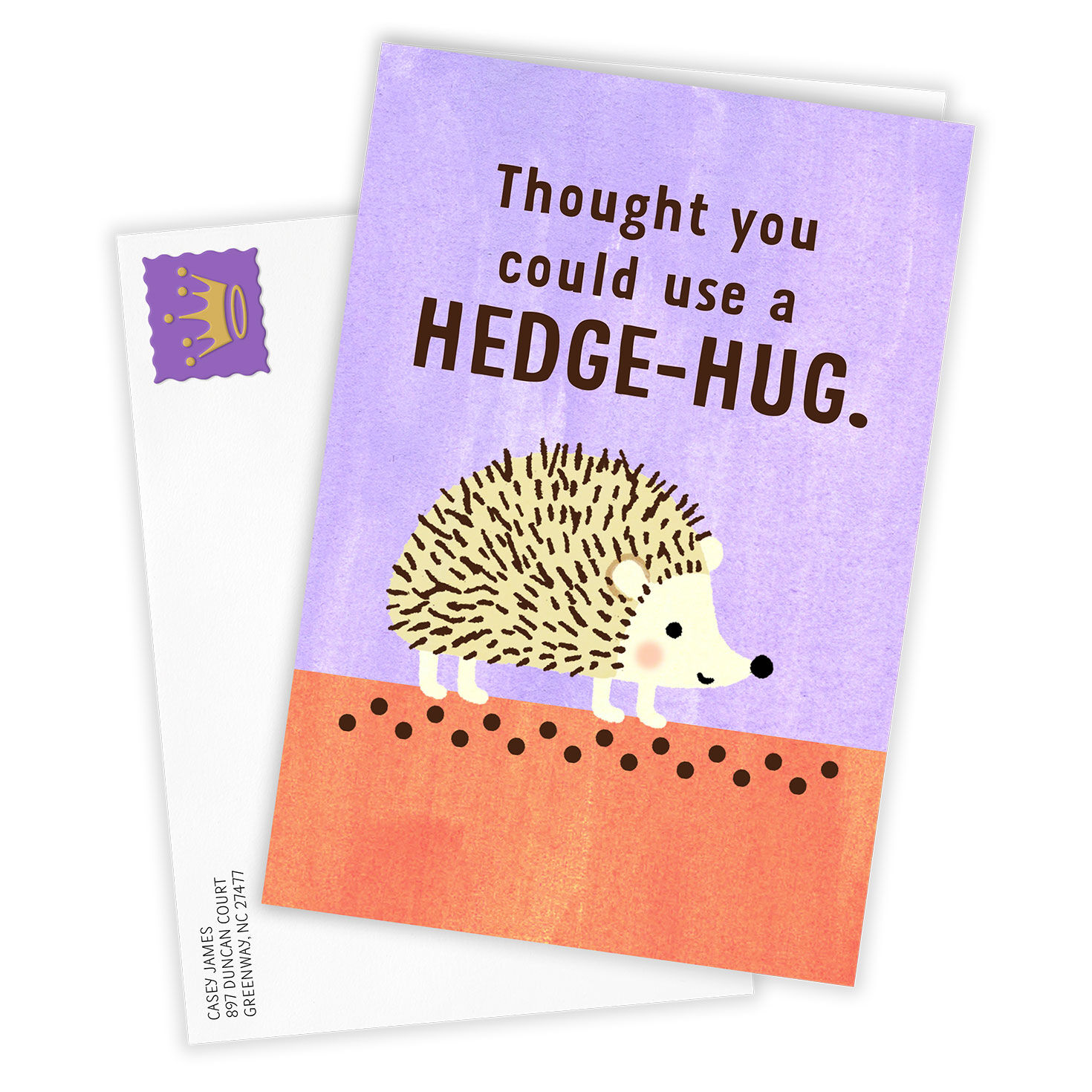 Hedge-Hug Thinking of You Photo Card, , large image number 2