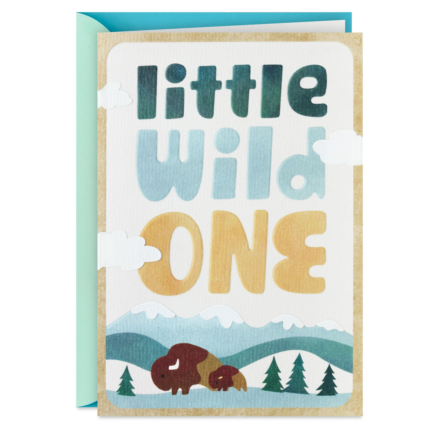 Little Wild One New Baby Boy Card