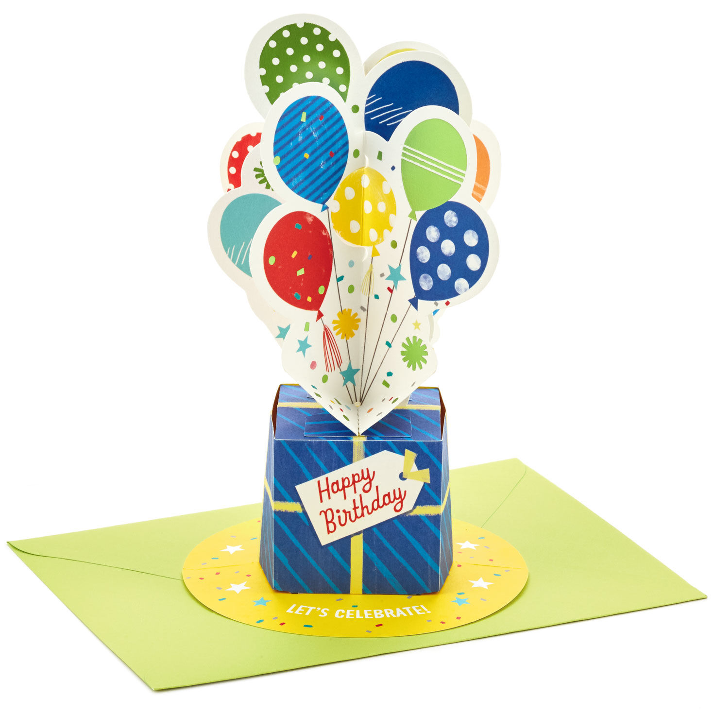 Let's Celebrate 3D Pop-Up Birthday Card - Greeting Cards - Hallmark