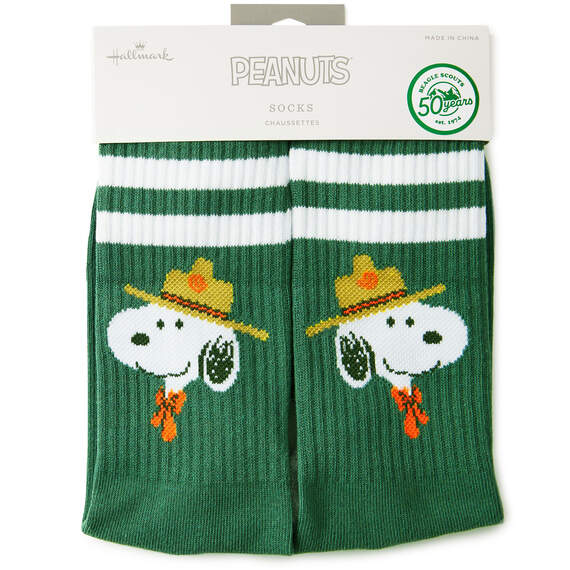 Peanuts® Beagle Scouts Snoopy Crew Socks, , large image number 4