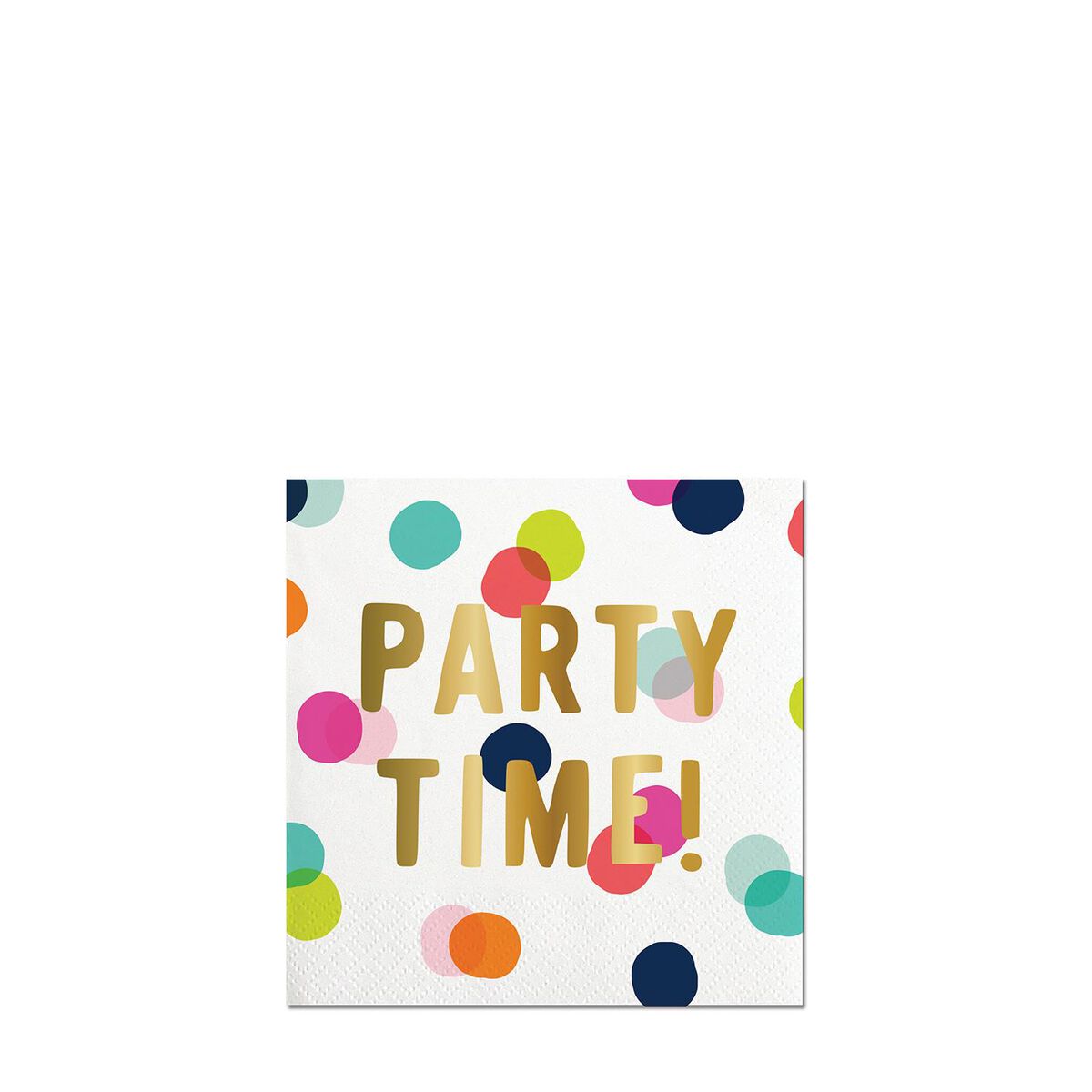 Party Time Confetti Cocktail Napkins, Pack of 20 Party Tableware