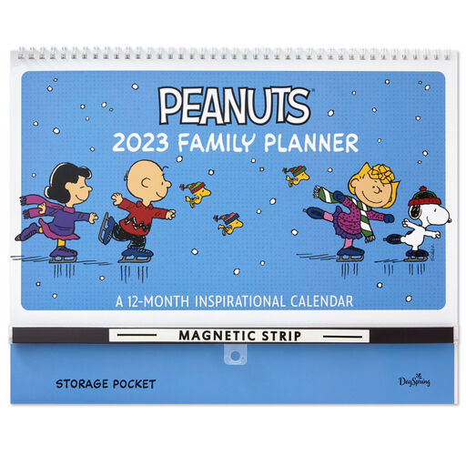 Peanuts® Inspirational Scripture 2023 Family Planner Wall Calendar With Stickers, 12-Month, 