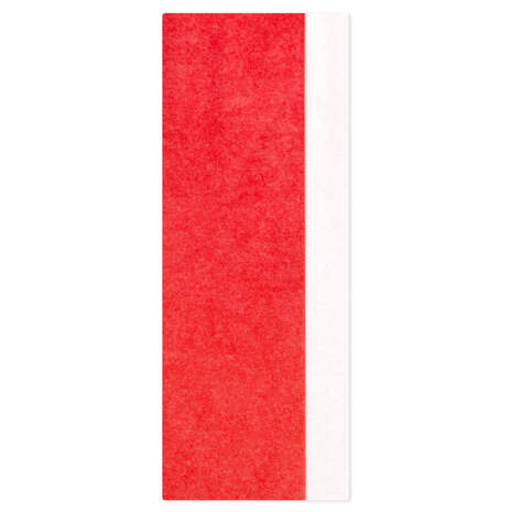 Solid Red and White 2-Pack Tissue Paper, 8 sheets, , large